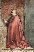 GHIRLANDAIO, Domenico Portrait of the Donor Francesco Sassetti oil on canvas